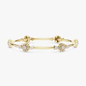 Premium Quality Diamond Bracelet In <b>Solid</b> <b>Gold</b> With Brilliant Cut Diamonds For Ladies Daily And Occasion Wear Available For Sale - Product Image 1