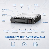 P64848-B21 Enterprise NVMe SSD 7.68TB PCIe Gen4 Read Intensive 2.5 U.3 High Storage Teruji