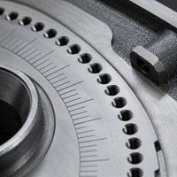 Plaque d'indexation en fonte grise usinée avec précision, accessoire d'atelier pour tête de division de machine-outil, dessin personnalisé, marque LF, ISO9001