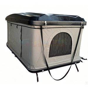 Carpa de techo rígida de aluminio para 4 estaciones, para 2-3 personas, todoterreno, de lona, moderna, para exteriores, para autos. - Product Image 5