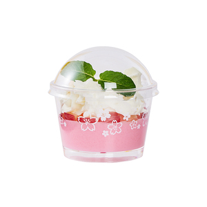 Custom ps hard transparent plastic wedding party candy cookie cake packaging container