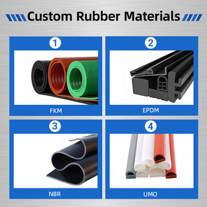 Shuoxi tùy chỉnh đúc EPDM NBR Neoprene Silicone cao su linh hoạt bụi che absorber Bellows rammer đúc chế biến có sẵn - Product Image 5