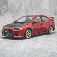 Modelo de Auto a Escala 1:18, VM Lancer Evolution X EVO, Aleación de Aluminio, Estilo JDM, para Colección y Exhibición de Autos Clásicos JDM