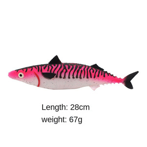 เหยื่อปลอมหนังปลาพีวีซีแบบนิ่มยี่ห้อเฮสเซ่น สำหรับปลาทูน่า มาร์ลิน แซนเดอร์ <span class=keywords><strong>แซลมอน</strong></span> และปลาในน้ำจืด-น้ำเค็ม สำหรับตกปลาในมหาสมุทร แม่น้ำ ทะเลสาบ และตกปลาจากเรือ - Product Image 6