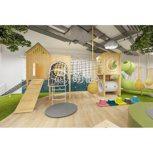 Moetry Forest Inspired Aire de jeux intérieure Mousse et bois Jungle Gym Soft Playsets Play Cafe FEC Amusement Park Kids Club - Product Image 5