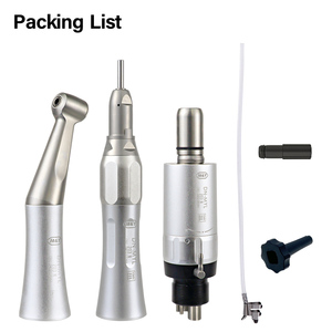 Kit Manipoli Dentali M&Y in Acciaio Inox a Bassa Velocità 203N (Contrangolo e Diritto) con Motore ad Aria 2/4 Fori e Acqua Esterna - Product Image 5