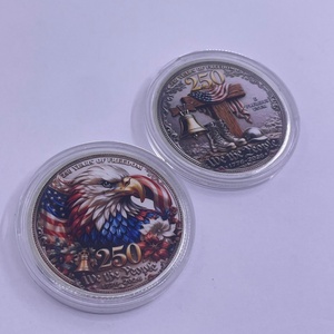 Pièce de monnaie américaine en <span class=keywords><strong>or</strong></span> Aigle américain 250e anniversaire 2026, en métal et plastique, pour cadeau souvenir - Product Image 5