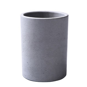 Design retrò vaso di <span class=keywords><strong>cemento</strong></span> cilindrico per interni esterni nero bianco inchiostro a contrasto per giardino balcone posizionamento <span class=keywords><strong>vasi</strong></span> di fiori <span class=keywords><strong>fioriere</strong></span> - Product Image 1