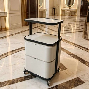 Carrito de Almacenamiento para Salón de Belleza con Cajones y Soporte para Secador de Pelo, Carrito Rodante para Peluquería, Estética, Tatuajes y SPA - Product Image 2