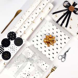 Wholesale 80g <b>Birthday</b> Hot Stamping Art <b>Paper</b> Tissue 43*300cm Gift Luxury Custom Packaging <b>Wrapping</b> <b>Paper</b> <b>Roll</b> - Product Image 2