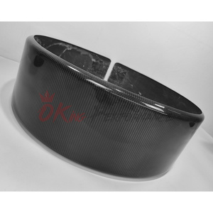 Pièces en fibre de carbone sèche pour G-Class W464 G500 AMG G63, couvercle de roue de secours, OKING-MB-W44-022-RCD, fibre de carbone - Product Image 4