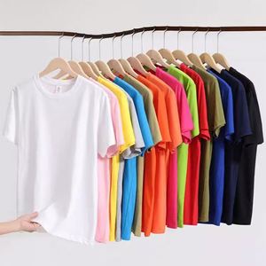T-shirt personnalisé en coton 100% premium, respirant, imprimé à l'écran, col côtelé anti-déformation, vêtements d'entreprise personnalisés - Product Image 2