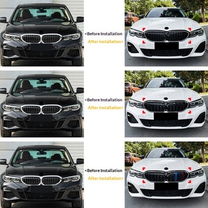 גריל קדמי מואר LED לדגמי BMW סדרה 3 G20 <span class=keywords><strong>G21</strong></span> G28 2019-2022,  צבע M,  דגם יחיד/כפול, גריל מרכזי - Product Image 1