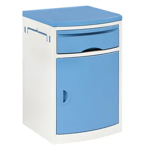 Manufacturer ABS Hospital Bedside Cabinet Lockers Bedside Locker With Wheel Hospital Bedside Cabinet