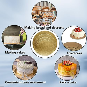 Plateau à gâteau blanc réutilisable personnalisé de 12 pouces, 100 pièces, base ronde pour gâteau - Product Image 5