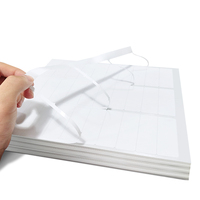 Etiquetas autoadhesivas de película de embalaje tamaño de letra A4 troqueladas pegatinas de código de barras impermeables logística de dirección de envío impermeable