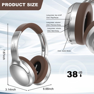 <span class=keywords><strong>Retro</strong></span> Kim Loại Trên Tai & Over-Ear Tai Nghe Cho <span class=keywords><strong>Bluetooth</strong></span> Thể Thao Không Dây Điện Thoại Di Động Cuộc Gọi Và Chơi Game Tai Nghe Với Đầu Gắn - Product Image 6
