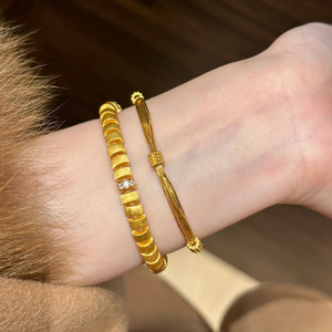 Pulsera de Plata de Ley 925 Chapada en Oro, Diseño Clásico de Flor de Tulipán, Lista para Enviar, Venta al Por Mayor - Product Image 1