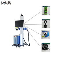 Machine de marquage laser à fibre optique en ligne 30W 40W pour la marquage des codes de date et des numéros de série sur les lignes de production
