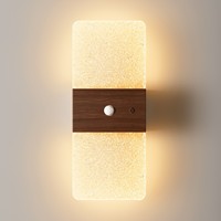 Veilleuse sans fil à détecteur de mouvement de style nordique avec lampe murale rechargeable par USB magnétique, décoration de maison intelligente, lumière d'escalier LED