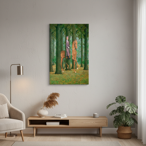 Rene Magritte 'The Blank Signature' - Panel Artístico Decorativo Impreso en Lienzo Enrollado para Colgar en la Pared - Product Image 3