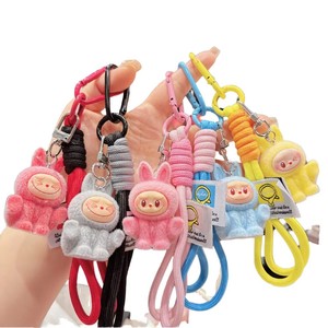 Hot Selling Cute Cartoon 3D Plush Keychain Soft Buckle Back Pendant for Kids Customizable by Factory Direct Wholesale