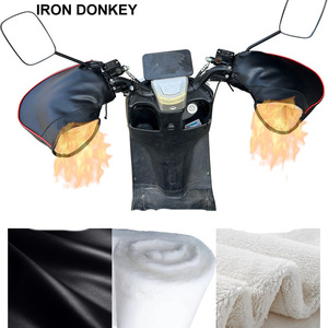 IRONDONKEY invernale da equitazione copri manico per <span class=keywords><strong>moto</strong></span> guanti impermeabili corti e ispessiti copri manico antivento - Product Image 6