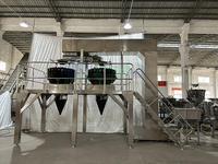 Machine de pesage et d'emballage entièrement automatique pour haricots mungo, haricots noirs, flocons d'avoine, flocons de maïs, noix, miel, avec cuillère doseuse, pour sacs en papier, haute productivité