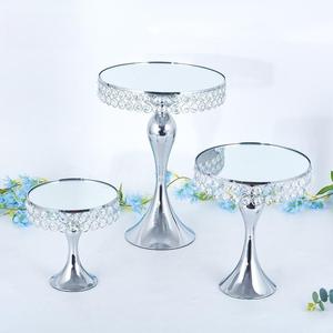 Thanh Lịch Pha Lê 3-Tầng Bánh Đứng Đặt Thanh Lịch Món Tráng Miệng Chủ Đám Cưới Sinh Nhật Nhà Gương Tường Trung Tâm Bánh Đứng Bảng - Product Image 3