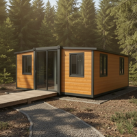 Venta Directa Global: Casa Móvil Prefabricada de Lujo Moderna de 20 y 40 Pies, 2 Dormitorios, sobre Ruedas, Fácil Instalación, Casa Contenedor Expandible