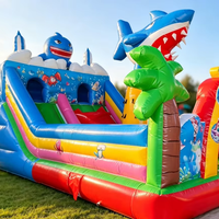 Château gonflable de qualité commerciale pour enfants avec toboggan, thème personnalisé pour la location d'événements et de fêtes