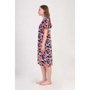 DAMEN P.SUPREM XXL KURZÄRMELIGES HAUSKLEID MIT REISSVERSCHLUSS-TASCHE - MERCAN - MERCAN - Product Image 3