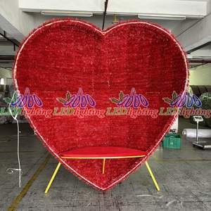 <span class=keywords><strong>OBBO</strong></span> วันหยุดแสงการออกแบบใหม่สำหรับ Led กลางแจ้งถนนตกแต่ง Motif 3D รูปหัวใจซุ้มประตูไฟ - Product Image 3