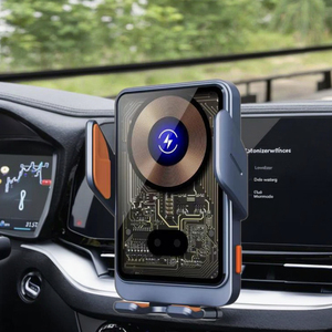 Support de téléphone de voiture à fixation automatique Havit W3033 10W 15W avec charge rapide sans fil pour <span class=keywords><strong>iPhone</strong></span> - Product Image 3