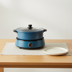 หม้อไฟฟ้าอเนกประสงค์เคลือบสารกันติด รุ่นยอดนิยมปี 2026 ฝาแก้วนิรภัย ประหยัดพลังงาน เหมาะสำหรับใช้ในโรงแรมและครัวเรือน - Product Image 1