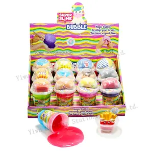 Hot Sale Slime &kits supply wholesale barrel slime color change glitter jelly slime with foam toy for kids ASTM EN71 CE