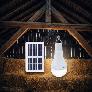 Ampoule Solaire LED 7W pour Entrepôt, Télécommande, Minuterie, Lumière du Jour 6000K, IP20, pour Camping, Pêche, Éclairage d'Urgence Simple - Product Image 1