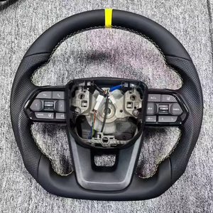 Volante <span class=keywords><strong>de</strong></span> Cuero para Auto Land Cruiser LC200 LC300, Deportivo con LED, 3 Brazos, Personalizado, Accesorios Interiores - Product Image 4