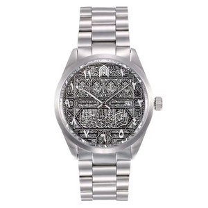 Drop Shipping Men's Stainless Steel Classic <b>Watch</b> With Analog Quartz Movement <b>Arabic</b> Number Dial Calendar Display Sport Style - Product Image 2