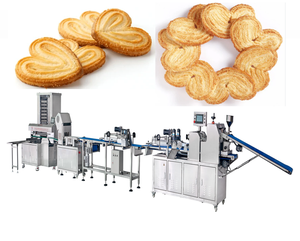 Équipement commercial pour la mise en forme et la découpe de biscuits Palmier. Ligne de production industrielle de biscuits Palmier Butterfly - Product Image 1
