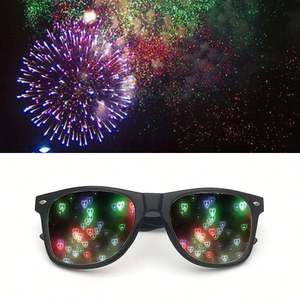 Gafas de Sol 3D Divertidas al por Mayor, Gafas de Fiesta con Efectos Especiales de Amor y Estrellas, Gafas de Difracción de Fuegos Artificiales - Product Image 3