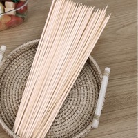 Brochettes de barbecue en bambou naturel écologiques de qualité alimentaire, pointues, biodégradables, portables, pour le camping en plein air, pour grillades au charbon de bois