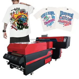 T shirt automatica stampante dtf 24 pollici 4 testa i3200 per i vestiti