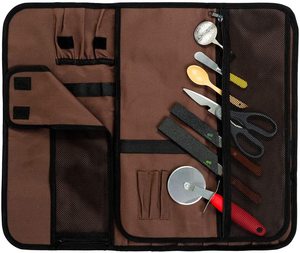 Bolsa Enrollable para Cuchillos de Chef, Bolsa de Lona Encerada para Transportar Cuchillos, Bolsa Enrollable Resistente al Agua para Cuchillos - Product Image 3