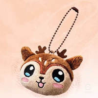 Porte-clés en peluche mini monstre personnalisés, extra doux, pendentifs RUKA AHYEON ASA RORA, têtes de poupées