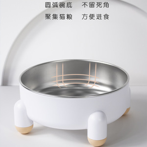 Cross-border hot-selling pet bowls, non-slip and anti-tipping cat bowls, cat basins, stainless steel dog bowls, dog basins, cat - Product Image 3
