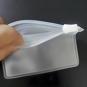 Nhỏ nhỏ <span class=keywords><strong>Ziplock</strong></span> Túi Dây Kéo Túi phụ kiện Nhẫn Pouch đối với gói đồ trang sức với logo tùy chỉnh Frosted nhựa trang phục LDPE - Product Image 4