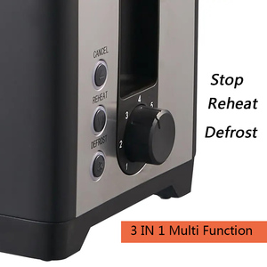 229203 đa năng nhà bếp Retro nướng bánh mỳ điện thép không gỉ 2 lát bánh mì nướng bánh mỳ loại nhà - Product Image 3