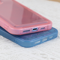Bonbons antichoc coloré pare-chocs coque de téléphone transparente pour iphone 16 15 13 14 12 11 pro xr x xs max 8 7 plus avec protecteur d'objectif
