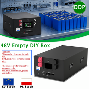 Caja Modular Apilable para Baterías de 48V 16S, sin BMS ni Pantalla, Apta para Celdas Prismáticas de 3.2V, Almacenamiento en Chapa Metálica - Product Image 1